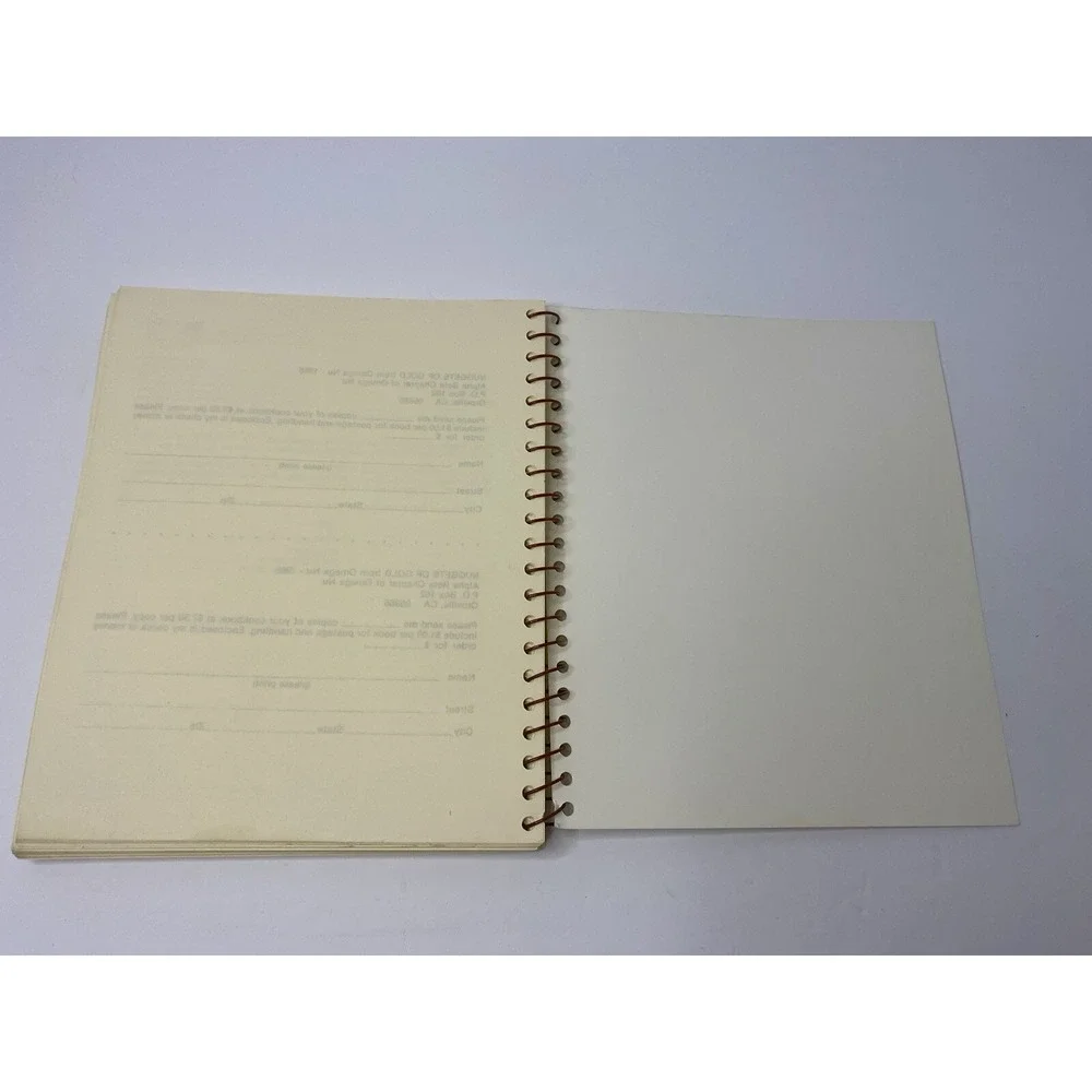 Nuggets Of Gold From‎ Omega Nu Oroville California 1985 Spiral Cook Book Recipes